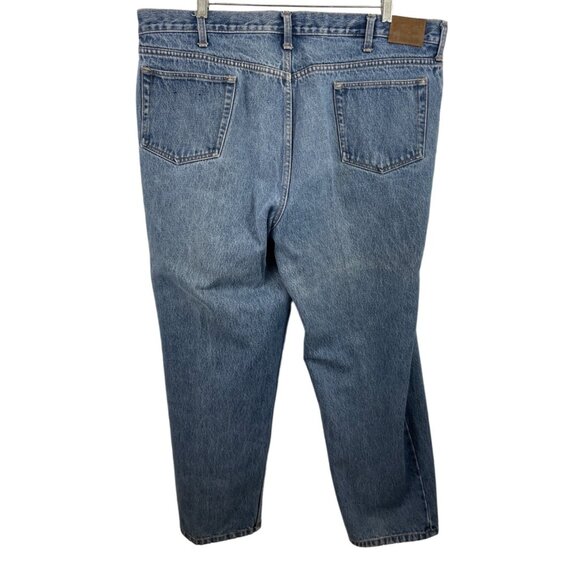 Lands End Jeans Square Rigger Mens 42 X 30 Traditional Fit Medium Wash Denim - Picture 2 of 8